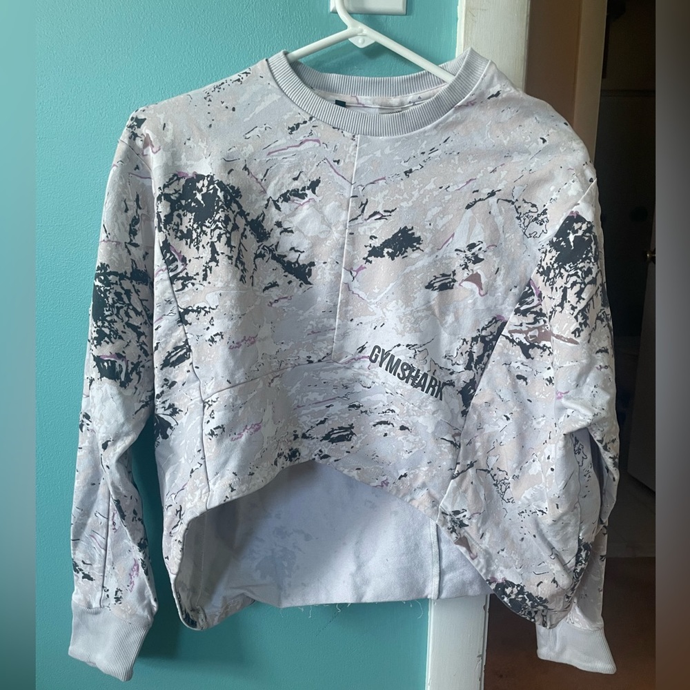 Gym shark cropped workout top